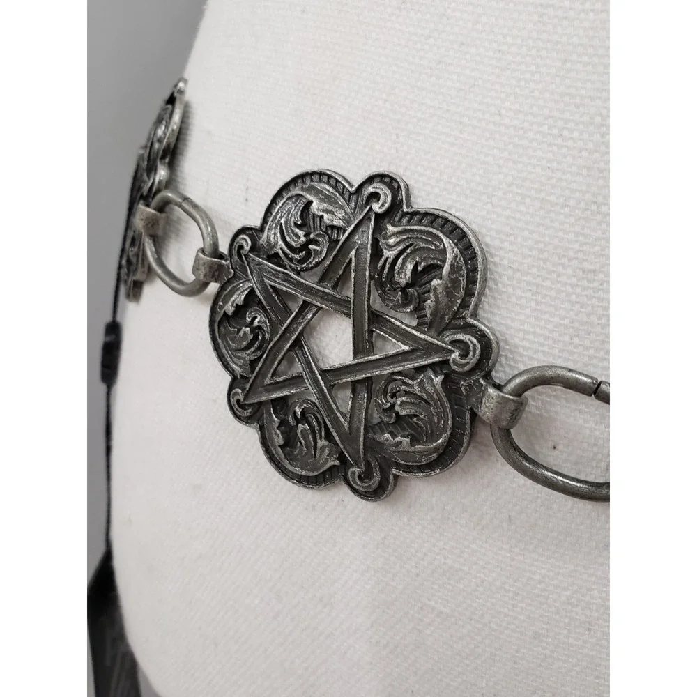 Killstar Mystic Maven Silver Concho Pentagram Chain WITCH OCCULT PAGAN Y2K